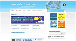 Desktop Screenshot of marineinstitutes.com